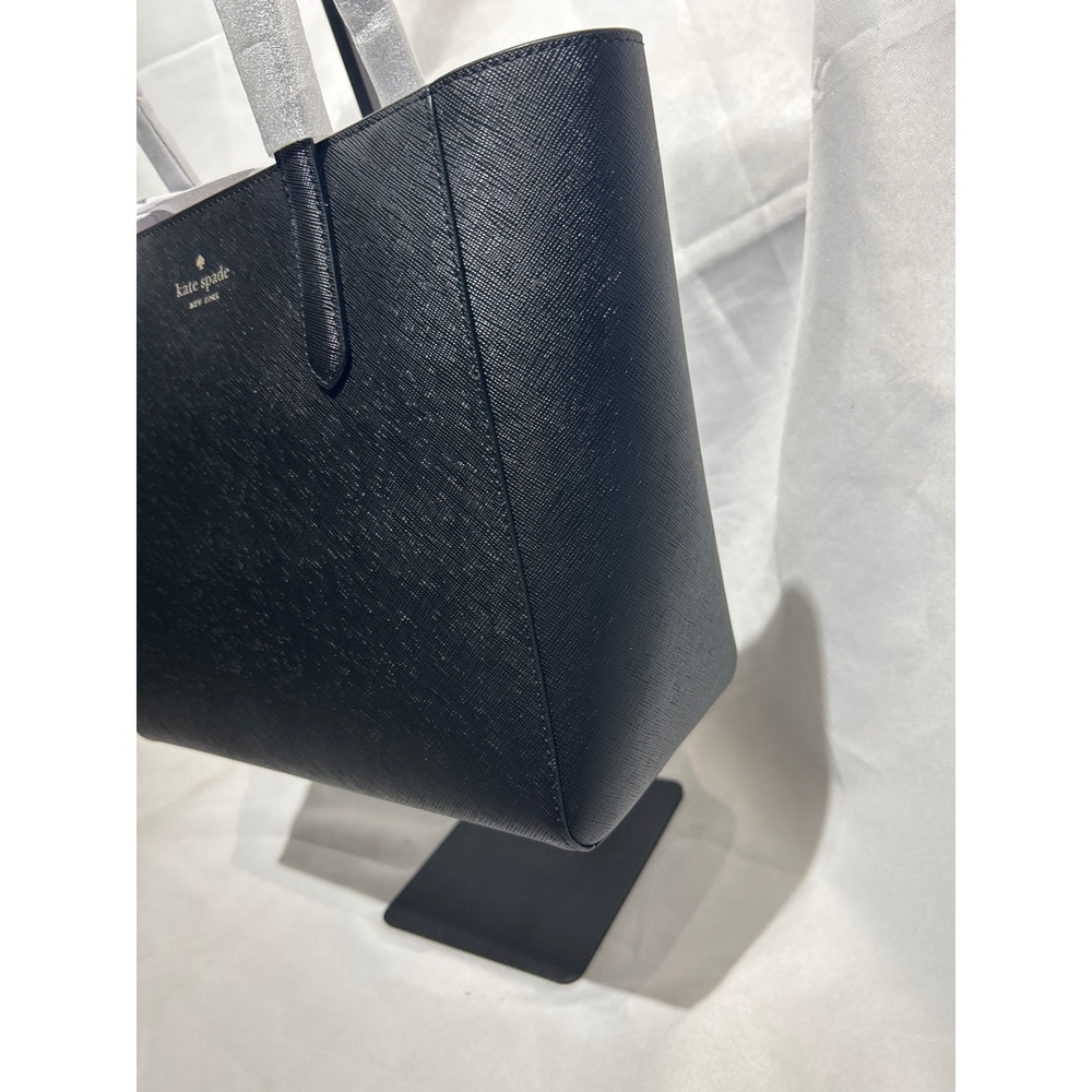 Kate Spade Staci Medium Tote Bag Black Saffiano PVC NWT - Picture 3 of 8